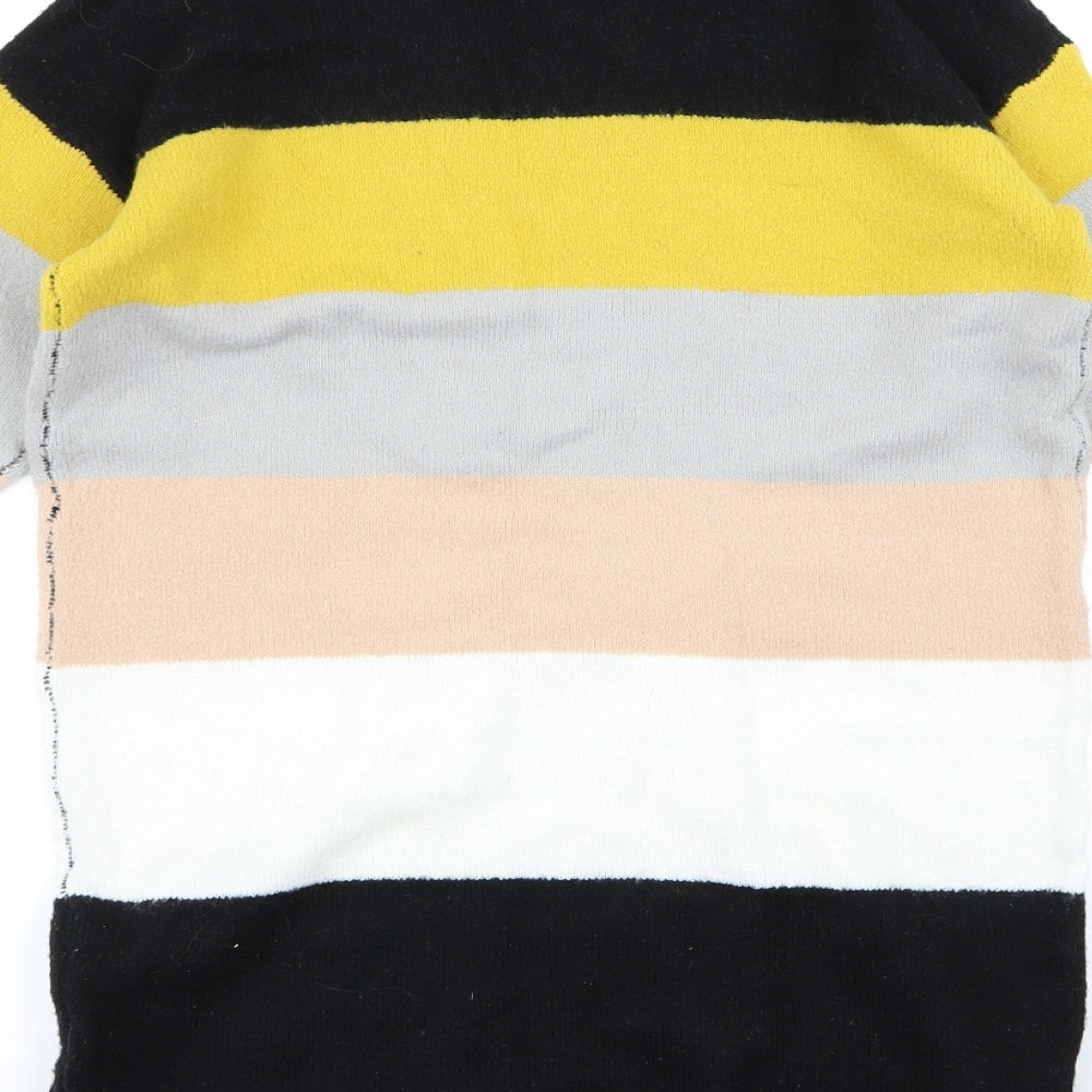 Select Womens Multicoloured Striped Pullover Jumper Size 8