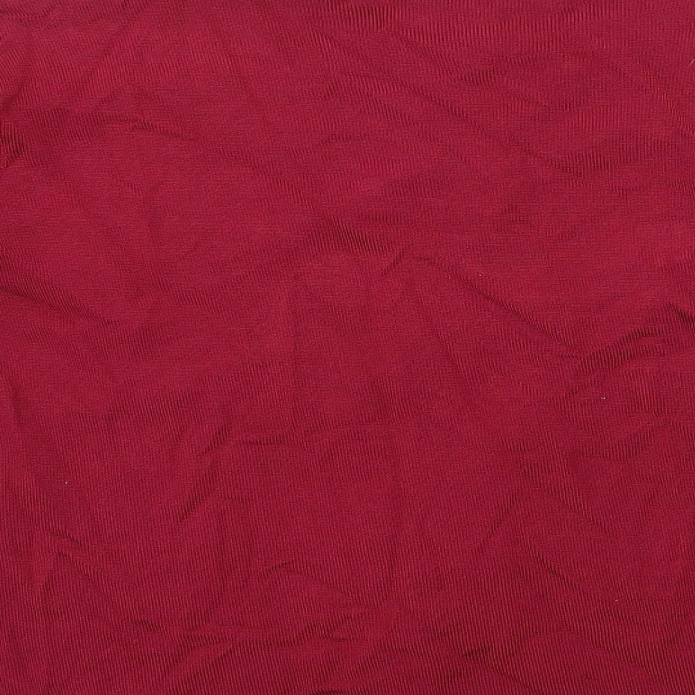 Edina Womens Red Basic Blouse Size L