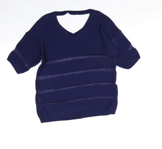 River Island Womens Blue Pullover Jumper Size 10