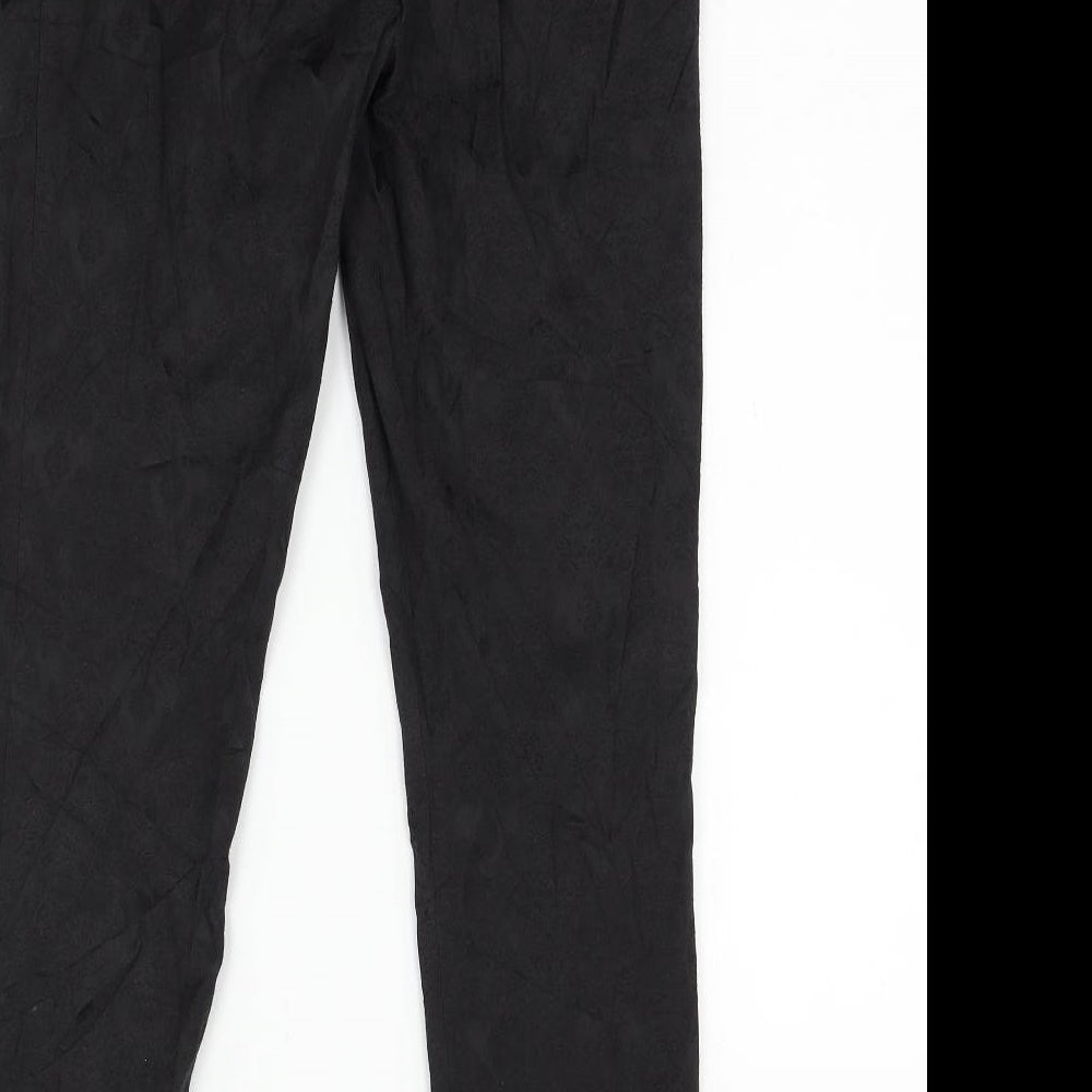 Womens UK Size 8 Atmosphere Regular Fit Black Trousers