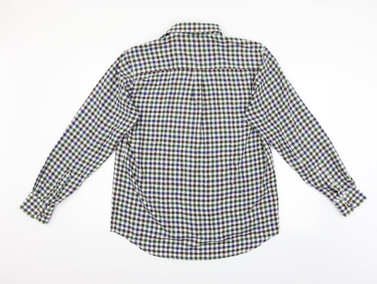 County Mens Multicoloured Check Flannel Button-Up Size M