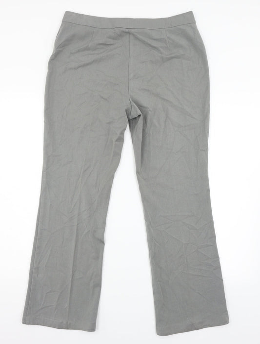 M&S Womens Grey Trousers Size 12 L28 in