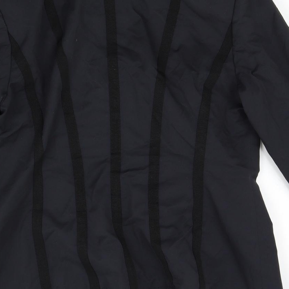 Womens UK Size 12 Linea Black Rain Coat