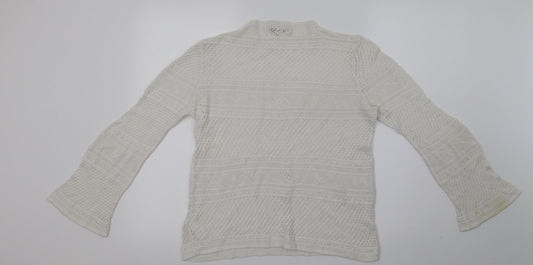 Womens UK Size 12 NEXT White Basic Blouse