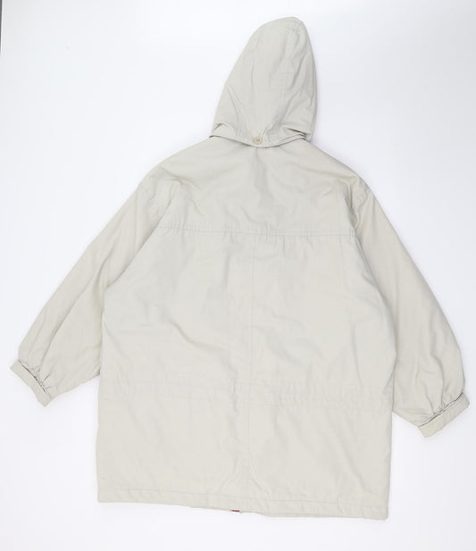 C&A Womens Beige Jacket Coat Size 14 - PINK LINING