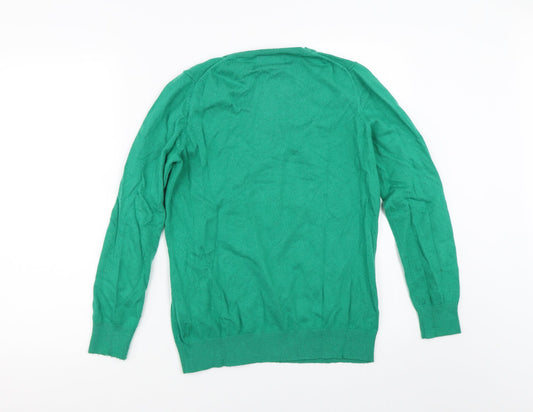 Marks and Spencer Womens Green Pullover Jumper Size 14