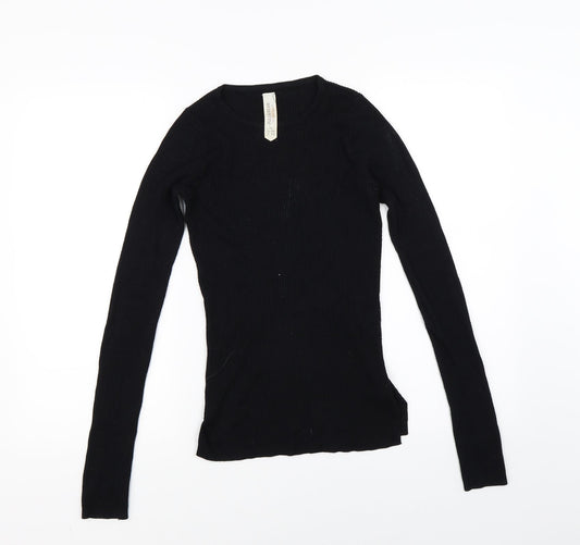 Pull&Bear Womens Black Pullover Jumper Size XS