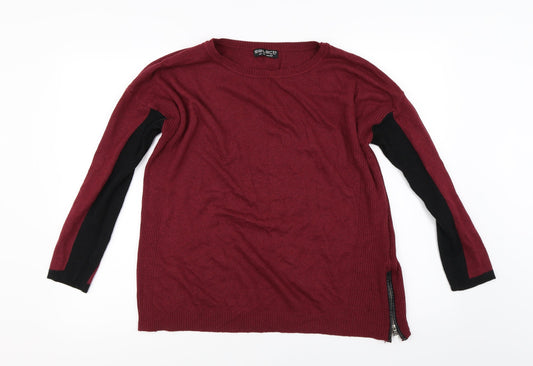 Select Womens Red Pullover Jumper Size 14