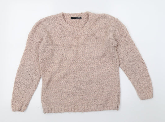 Additional front view of Atmosphere women’s pink knit jumper, size UK 8