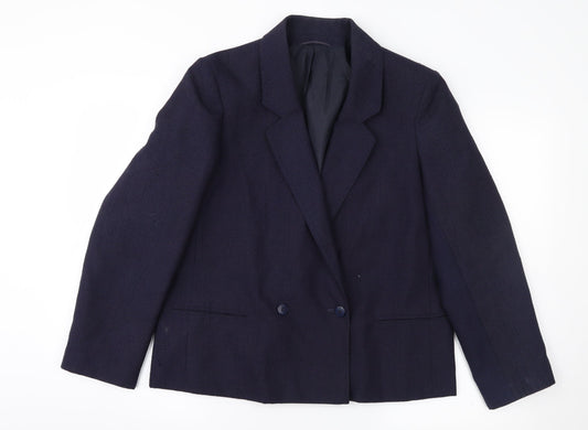 Womens UK Size 14 St Michael Regular Blue Suit Jacket