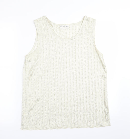 Womens UK Size 14 chianti Green Basic Tank