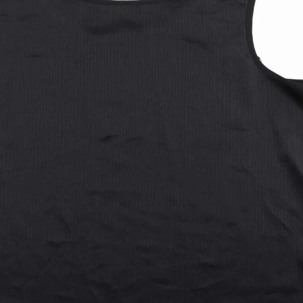 Womens UK Size 16 Berkertex Black Basic Tank
