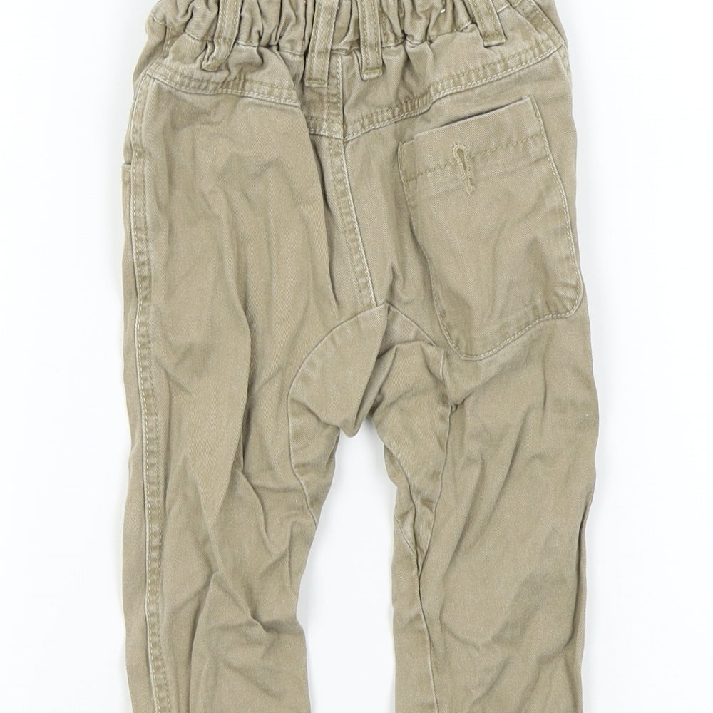 NEXT Baby Beige Colourblock Capri Jeans Size 12-18 Months