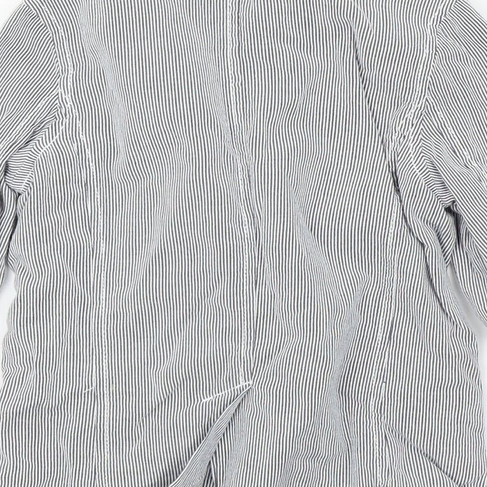 authentic junior Boys Blue Striped Basic Jacket Jacket Size 2-3 Years