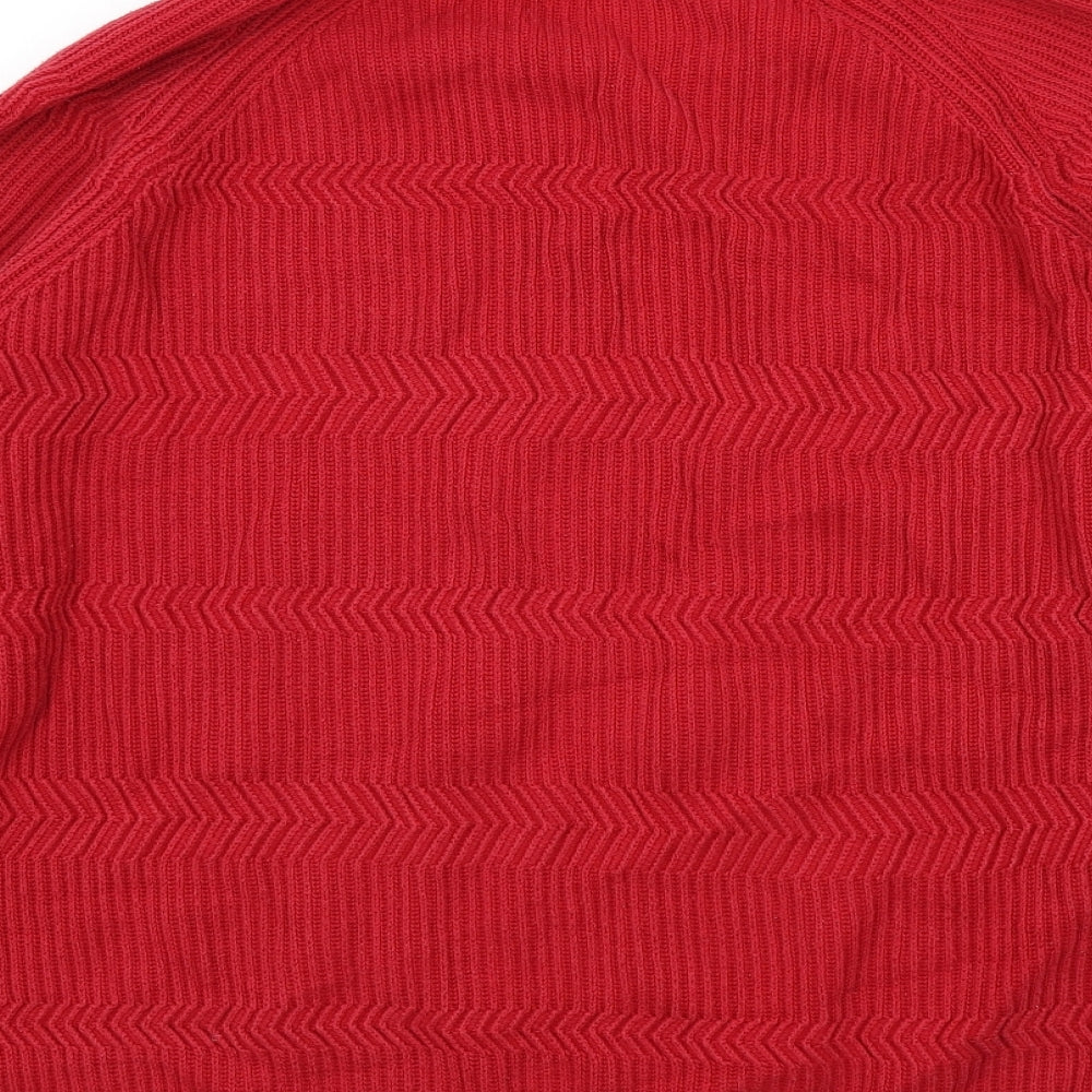 Maine Mens Red Pullover Jumper Size L