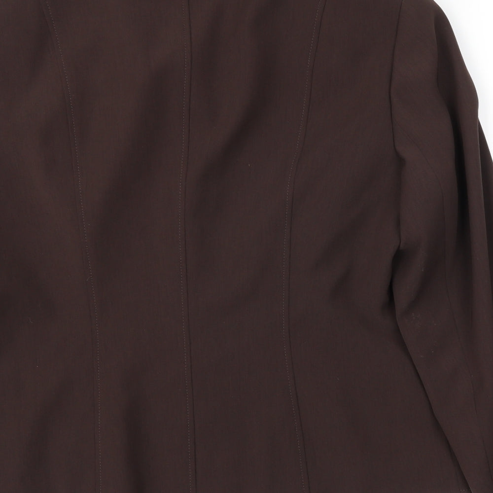 Gerry Weber Womens Brown Jacket Blazer Size 14
