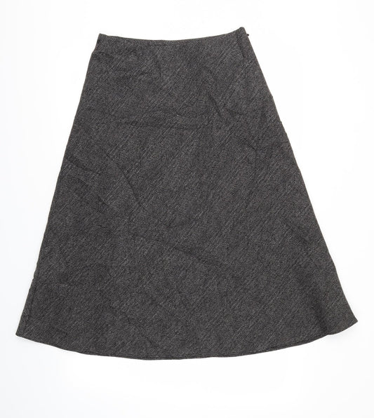M&S Womens Black   Flare Skirt Size 10
