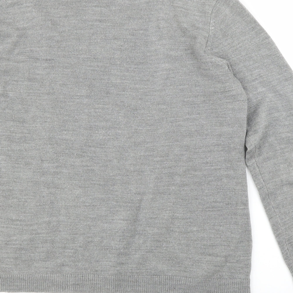 Primark Mens Grey Pullover Jumper Size S