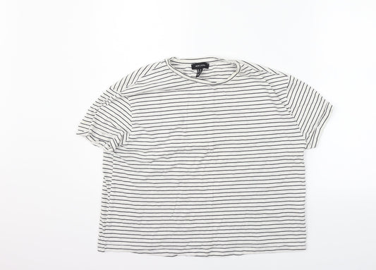 Womens UK Size 12 New Look White Basic Polo