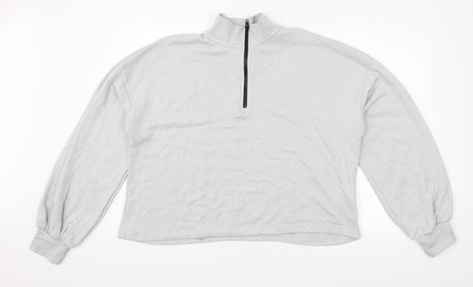 Mens UK Size L Boohoo Grey Pullover Jumper
