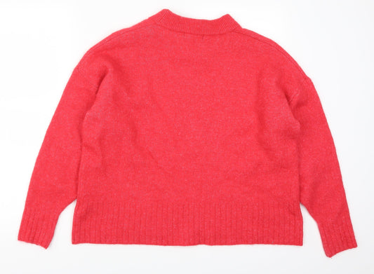 Marks and Spencer Womens Red Pullover Jumper Size 18