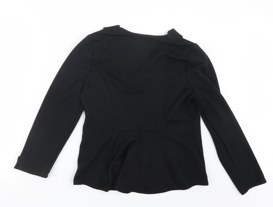 Amphora Womens Black Jacket Size 12