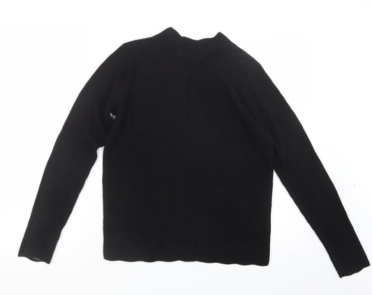 TU Womens Black Knit Pullover Jumper Size 10