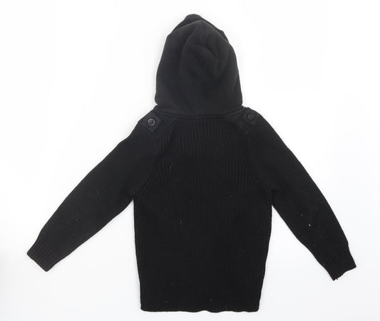 Matalan Boys Black Knit Pullover Jumper Size 3 Years