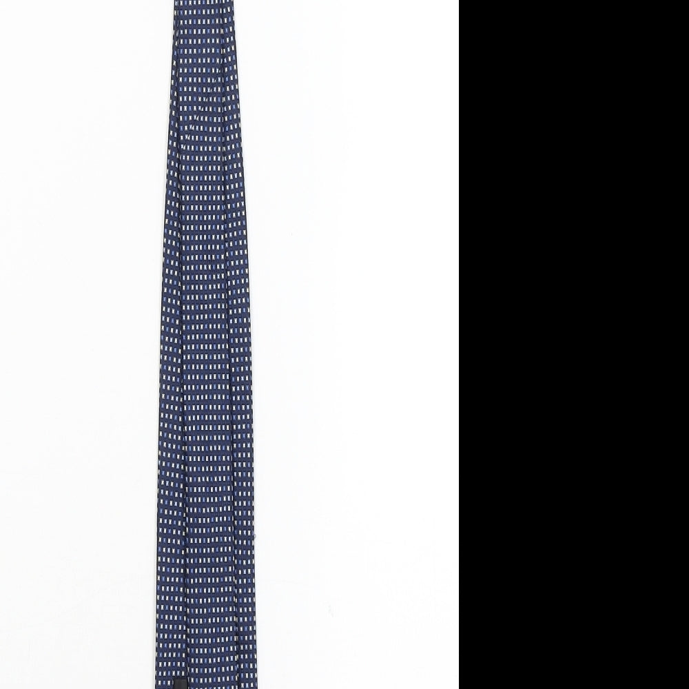 F&F Mens Blue Polka Dot  Pointed Tie One Size