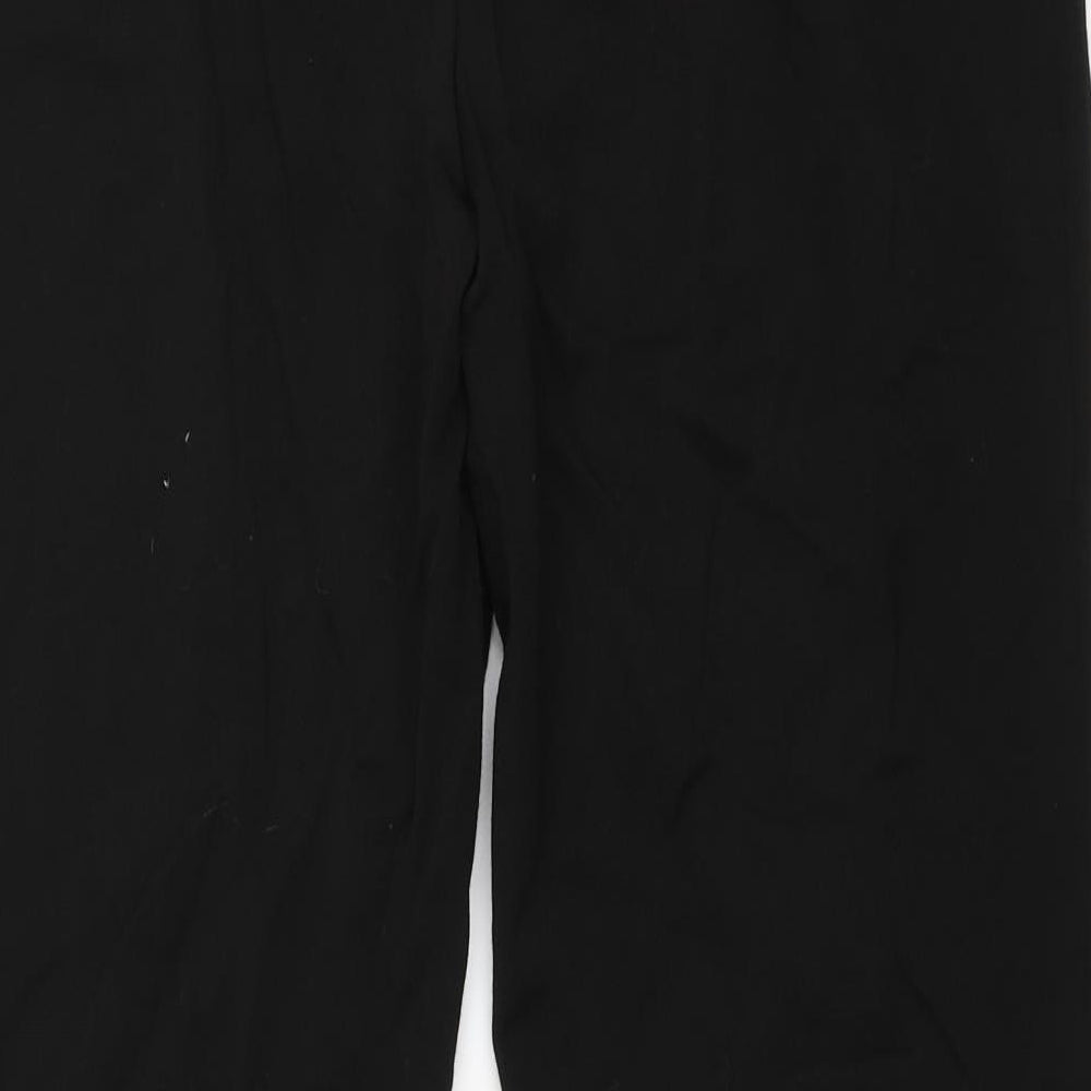 Preworn Womens Black Trousers Size 10 L30 in