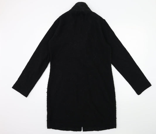 Clements Ribeiro Womens Black Overcoat Coat Size S