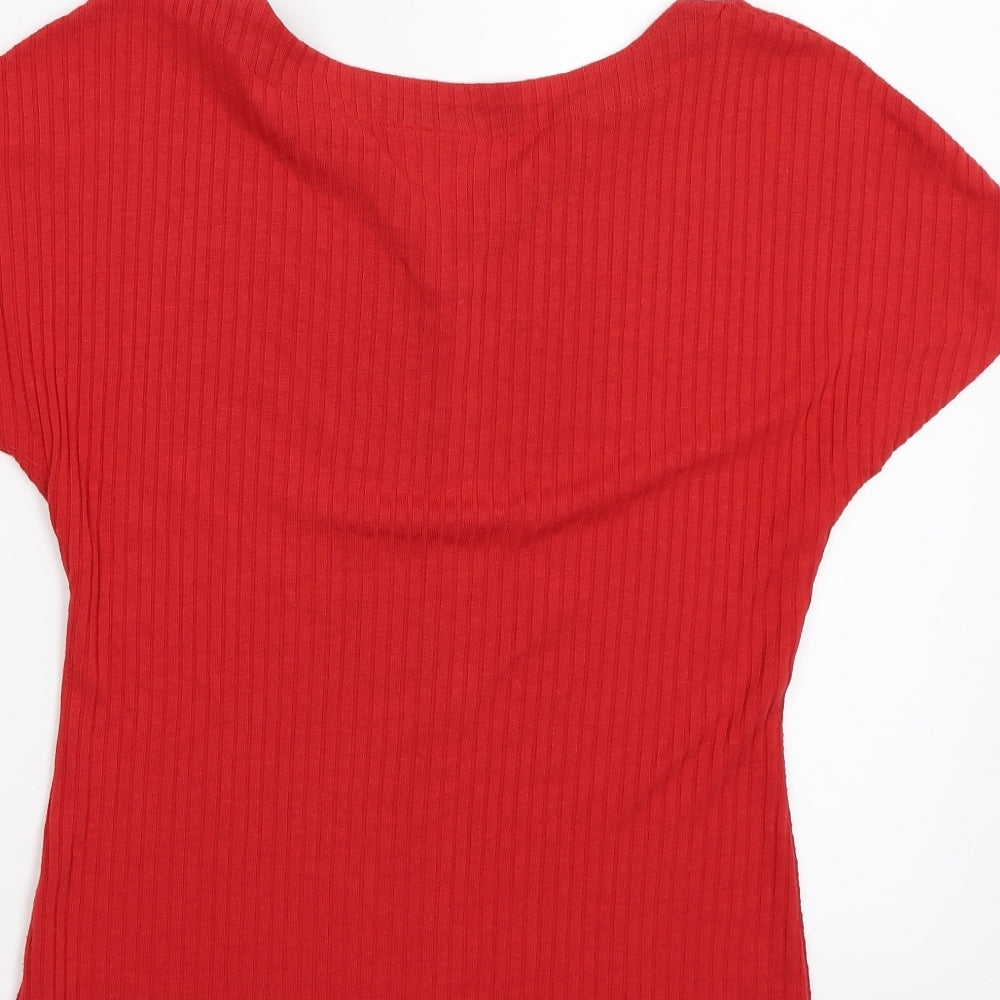 Gerry Weber Womens Red Basic T-Shirt Size 10