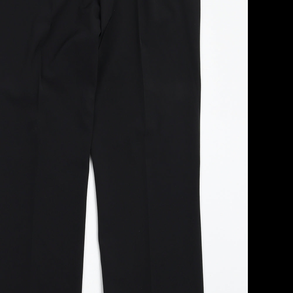 Sand Womens Black Trousers Size 14 L30 in