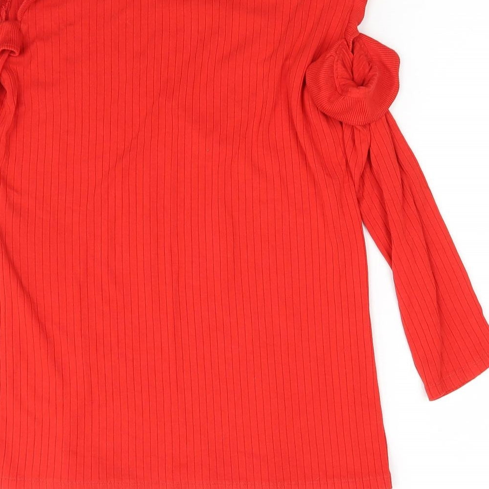 F&F Womens Red Pullover Jumper Size 14