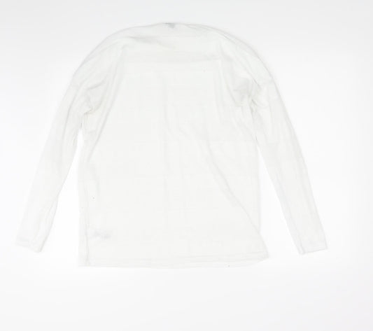 Womens UK Size 14 NEXT White Pullover Sweatshirt