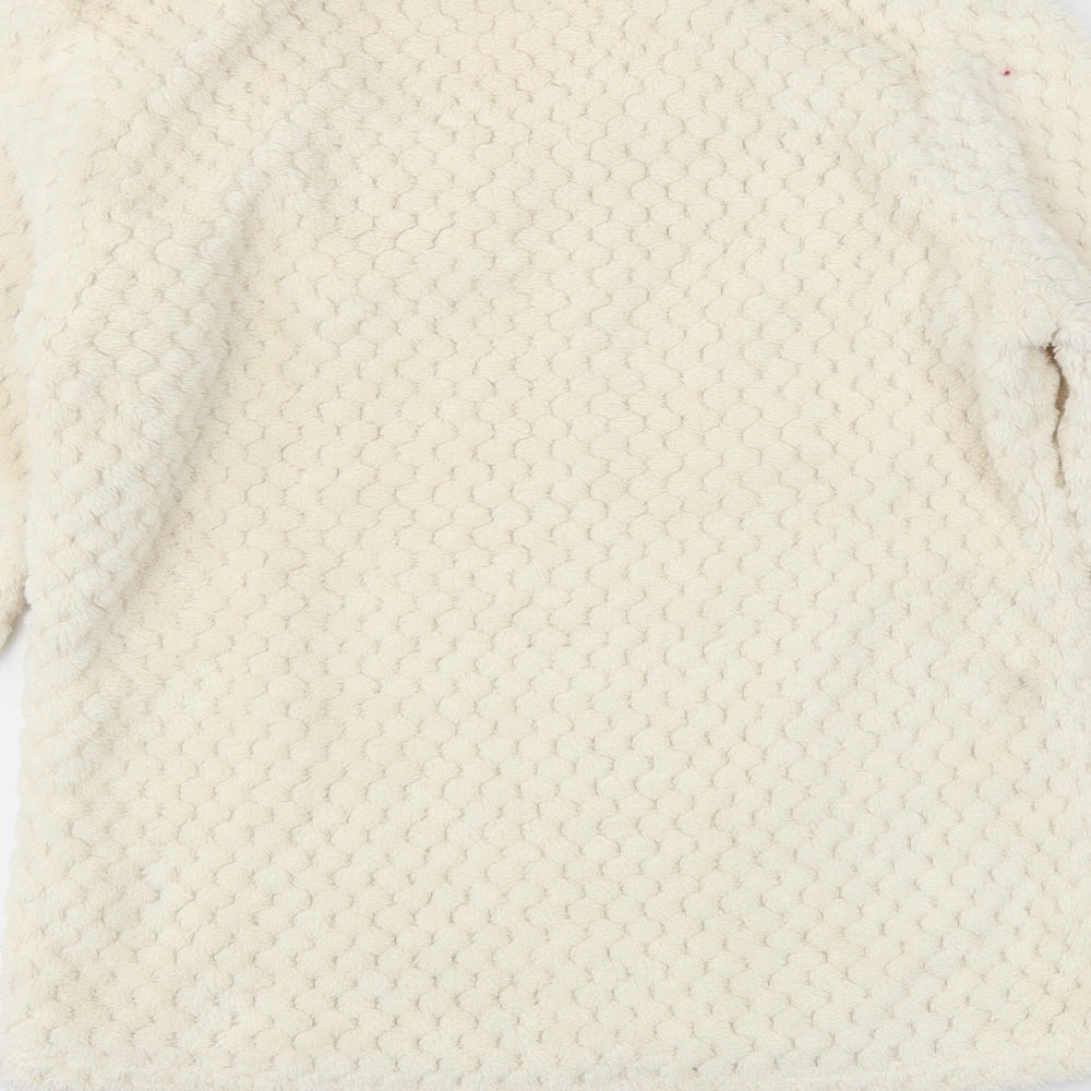 George Womens Ivory Solid Capri Pyjama Top Size 8