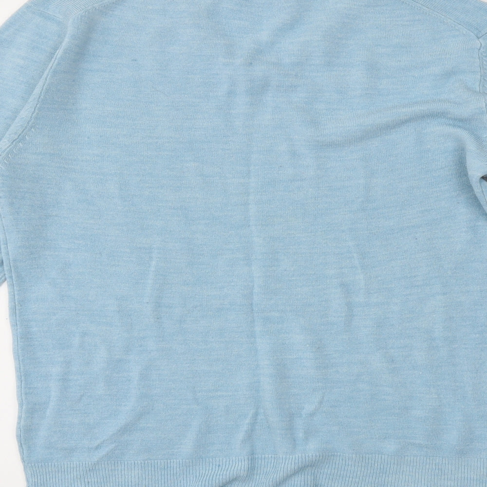 Cedar Wood State Mens Blue Pullover Jumper Size M