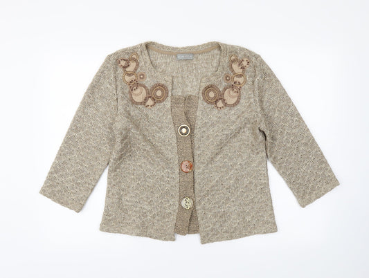 Womens UK Size M M&S Beige Jacket