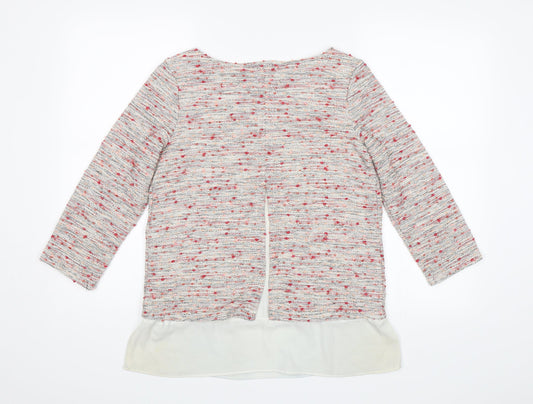 Roman Womens White Pullover Jumper Size 12