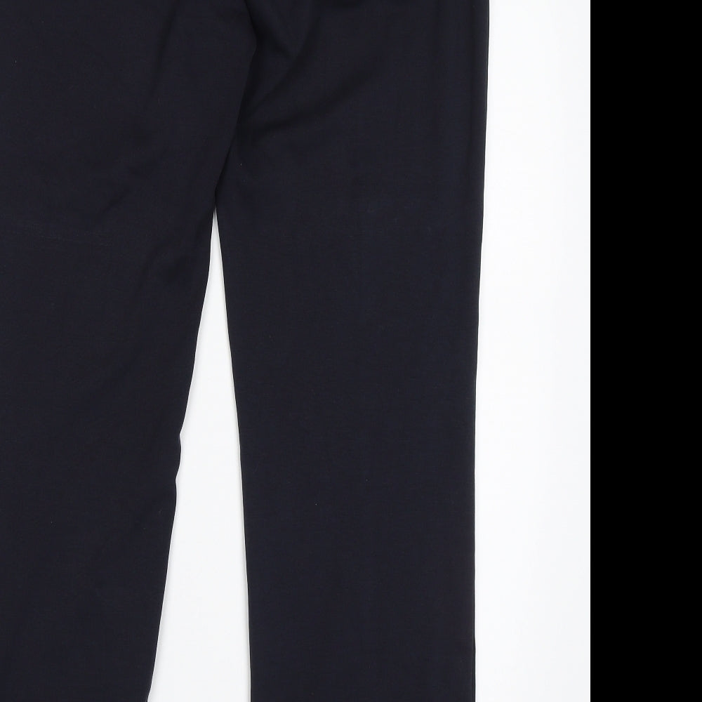 M&S Womens Blue Trousers Size 12 L28 in
