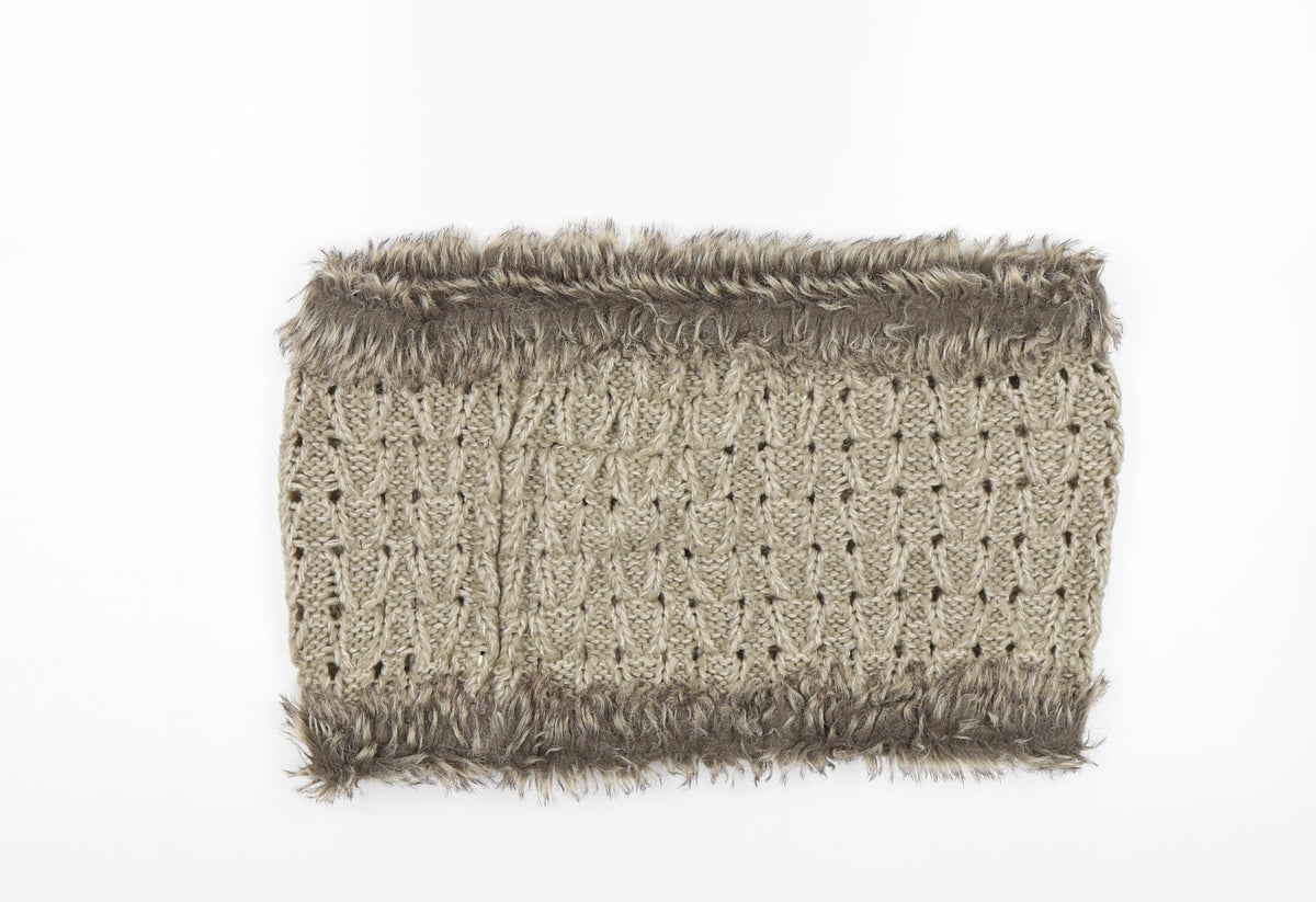 Front view of Accessorize unisex brown scarf