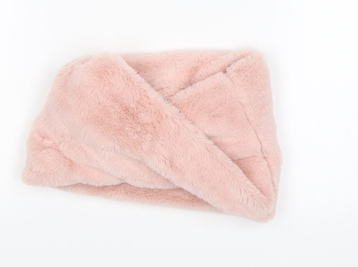 Additional front view of Matalan unisex pink scarf scarves & wraps size regular - 3-6 years