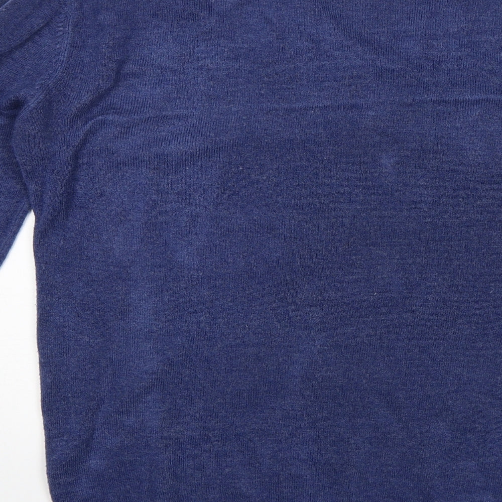 Easy Mens Blue Pullover Jumper Size M