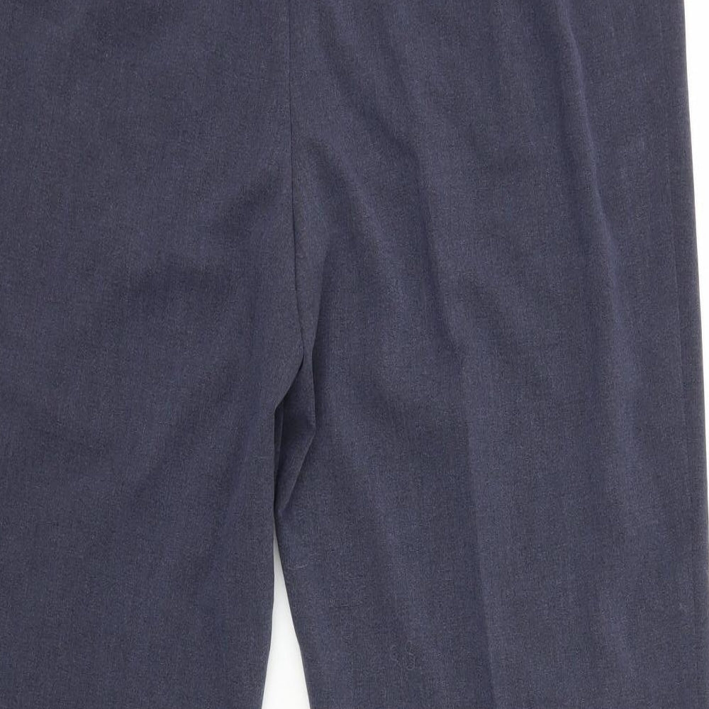 Womens UK Size 14 M&S Slim Fit Dress Pants Black Trousers