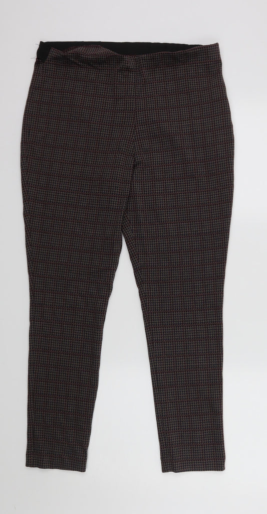 Womens UK Size XL French Connection Regular Fit Dress Pants Red Trousers
