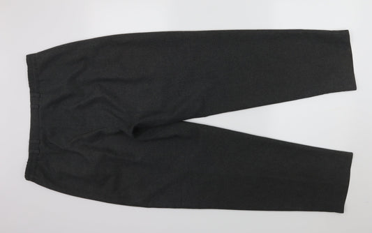 Womens UK Size 14 Bonmarché Regular Fit Dress Pants Grey Trousers