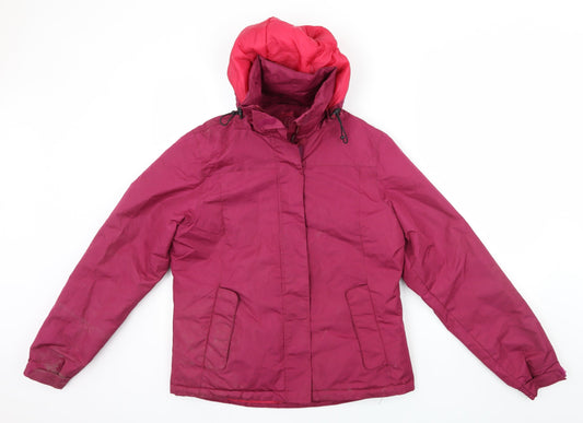 Additional front view of Crivit women’s pink jacket, size UK 10