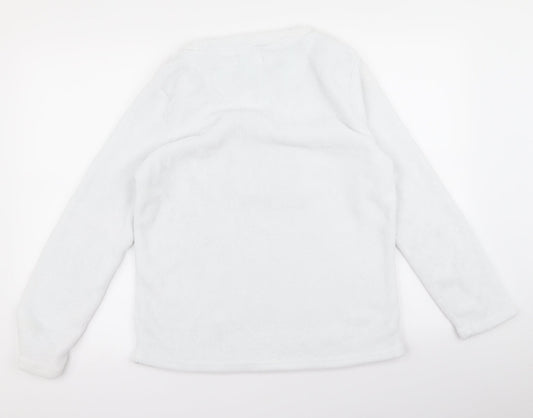 Preworn Womens White Pullover Jumper Size S - cuddle master