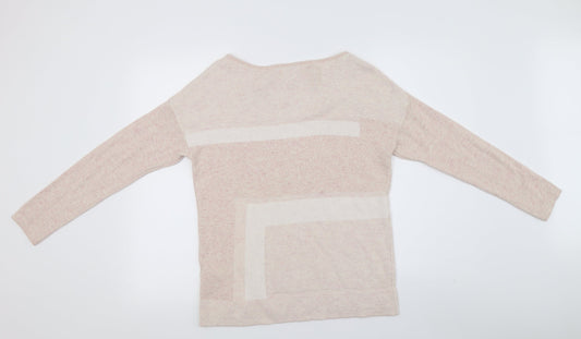Principles Womens Pink Striped Pullover Jumper Size 10