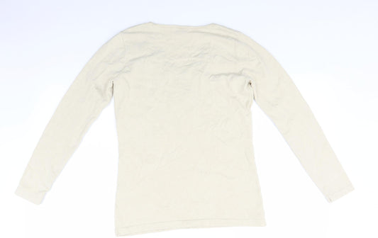Together Womens Beige Pullover Jumper Size XS
